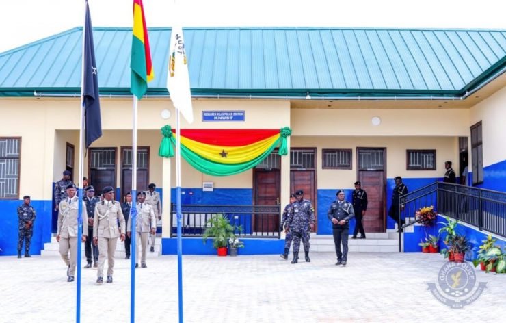 Chancellor Otumfuo Osei Tutu II Commissions New Police Station at KNUST
