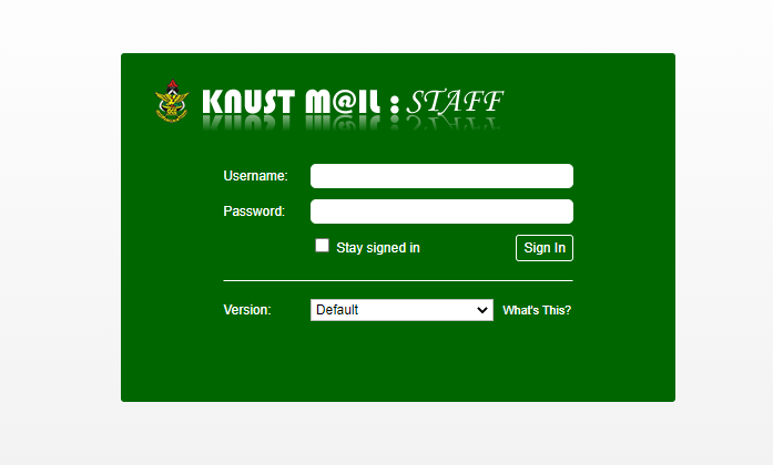 How to Log into KNUST Staff Email